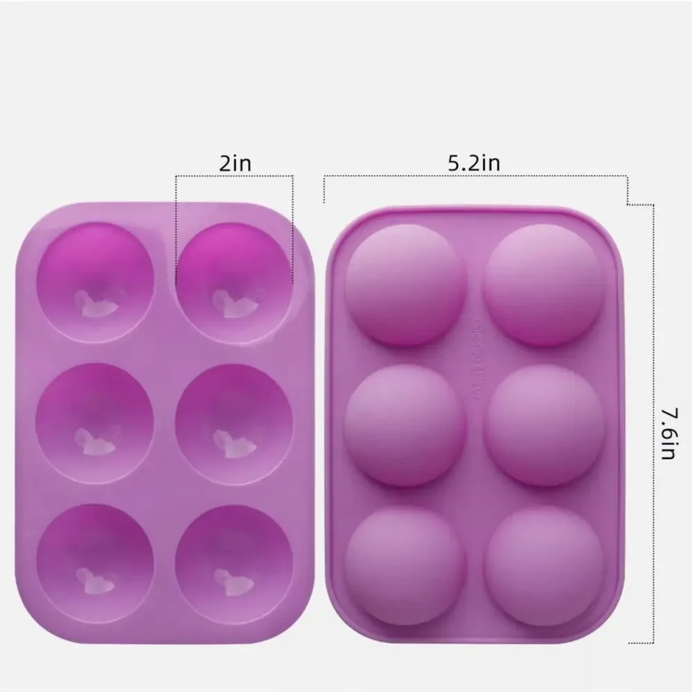 Hot Cocoa Bomb Molds Sphere Baking Molds Hot Chocolate Bomb Molds Silicone Ball